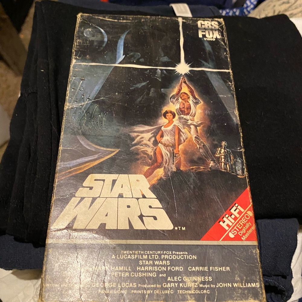 Star Wars (VHS) 1977 Original 1984 Red Label